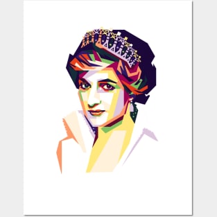 LADY DIANA WPAP Posters and Art